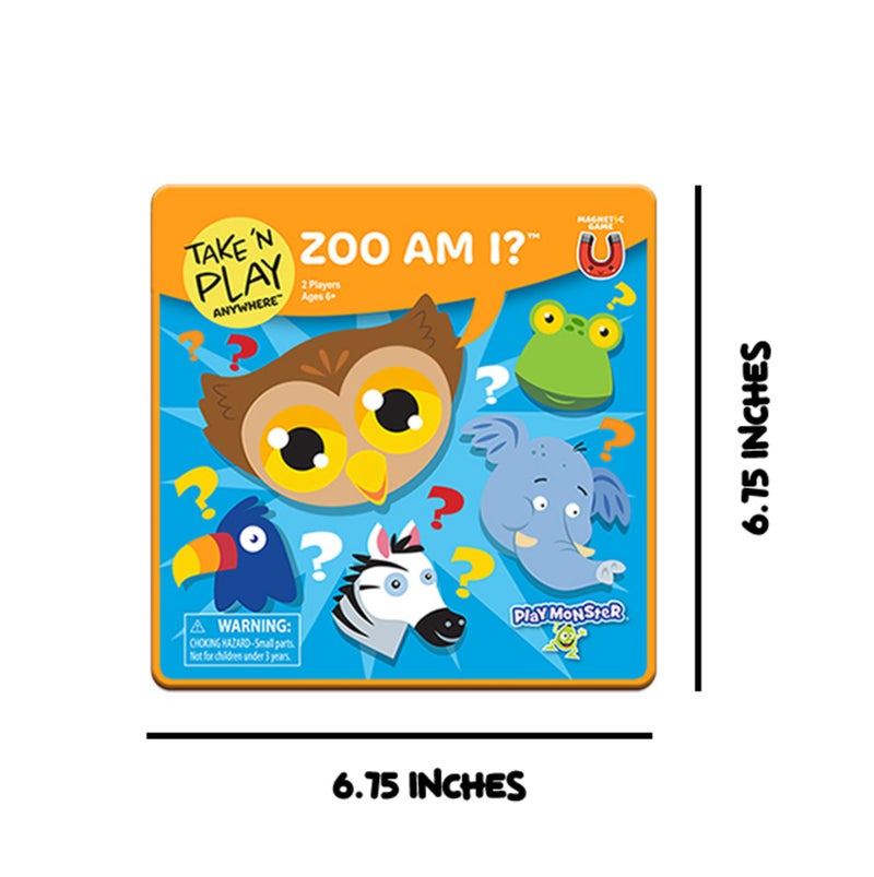 PlayMonster Take N Play  Anywhere Zoo Am I  Board Games for Kids- Board Games for Family Night  Family Games  Game Night  Family Board Games  Kids Toys  Travel Games  Preschool Toys  Multi-Player Game  Ages 6+ - Image 2